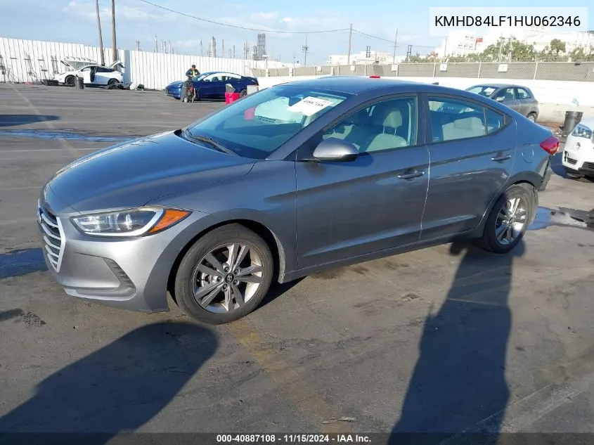 2017 Hyundai Elantra Se VIN: KMHD84LF1HU062346 Lot: 40887108