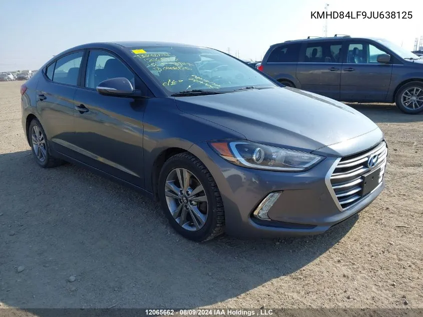 2018 Hyundai Elantra Sel/Value/Limited VIN: KMHD84LF9JU638125 Lot: 12065662