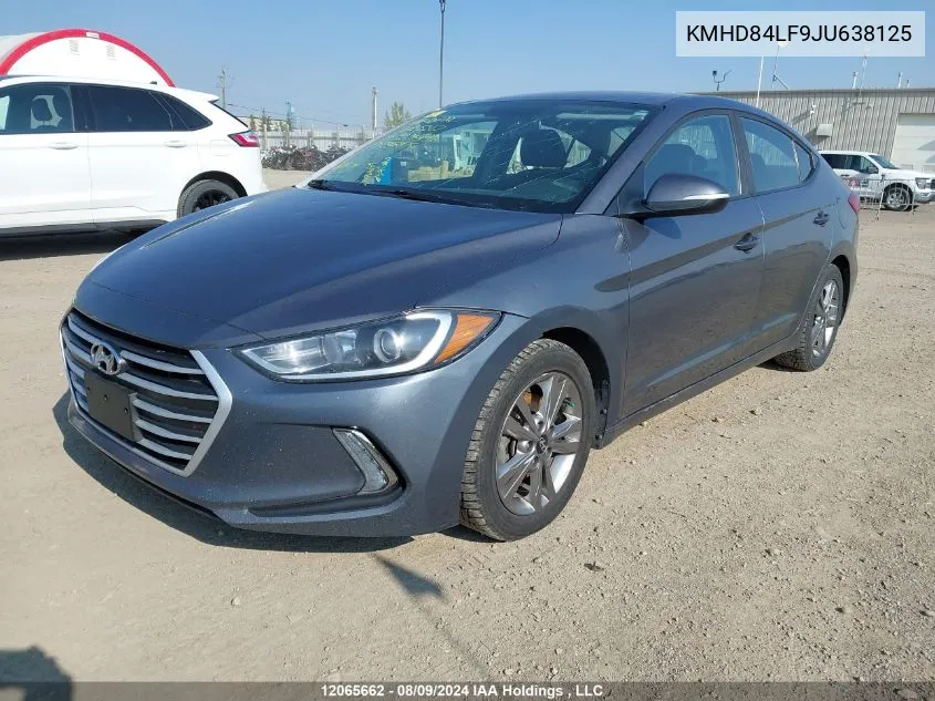 2018 Hyundai Elantra Sel/Value/Limited VIN: KMHD84LF9JU638125 Lot: 12065662