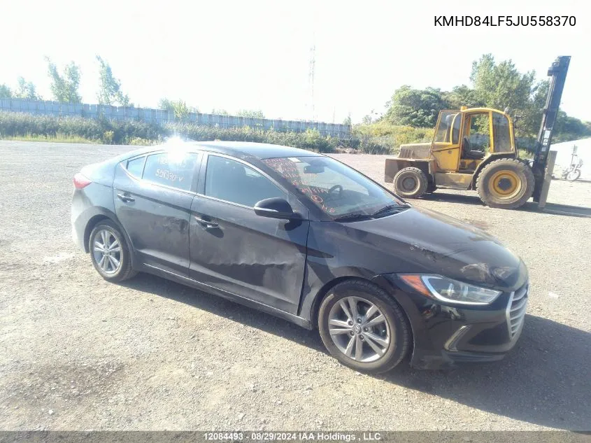 KMHD84LF5JU558370 2018 Hyundai Elantra Gl