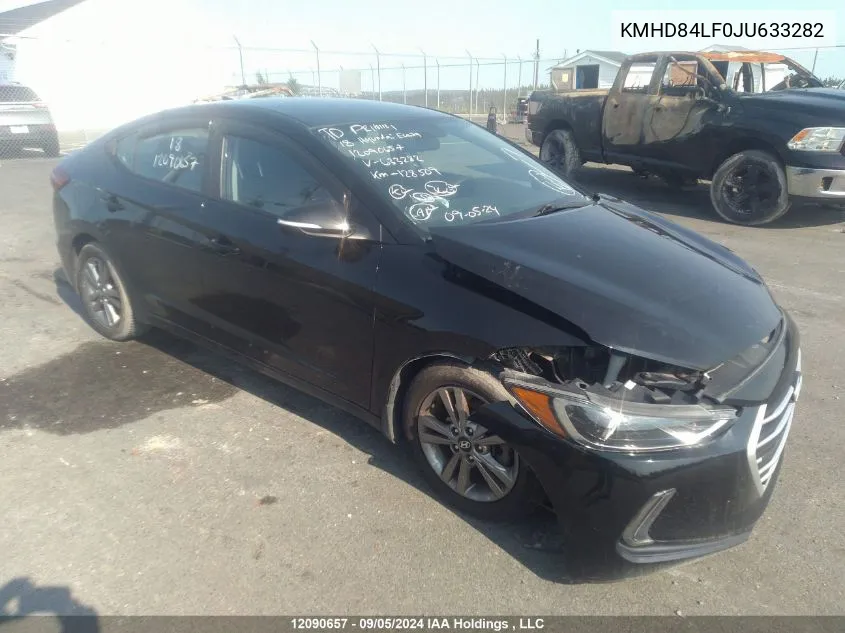 2018 Hyundai Elantra Sel/Value/Limited VIN: KMHD84LF0JU633282 Lot: 12090657