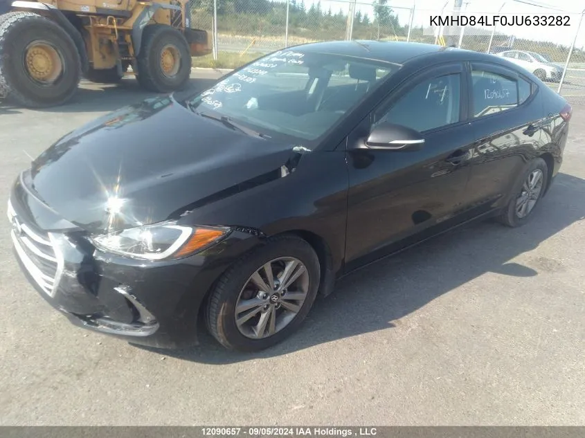 2018 Hyundai Elantra Sel/Value/Limited VIN: KMHD84LF0JU633282 Lot: 12090657