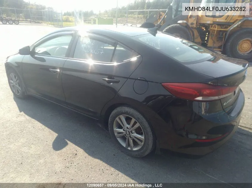 2018 Hyundai Elantra Sel/Value/Limited VIN: KMHD84LF0JU633282 Lot: 12090657