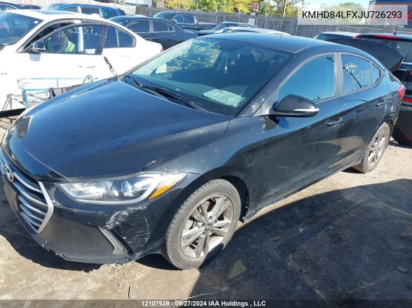 KMHD84LFXJU726293 2018 Hyundai Elantra