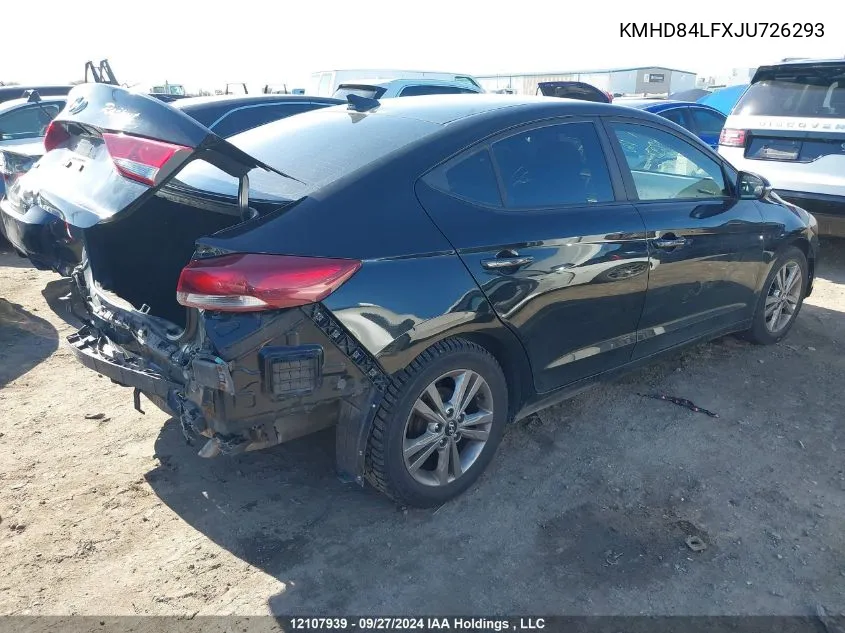 KMHD84LFXJU726293 2018 Hyundai Elantra