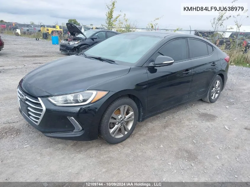 2018 Hyundai Elantra Sel/Value/Limited VIN: KMHD84LF9JU638979 Lot: 12109744