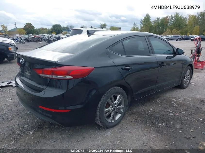 2018 Hyundai Elantra Sel/Value/Limited VIN: KMHD84LF9JU638979 Lot: 12109744