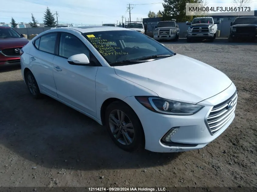 KMHD84LF3JU661173 2018 Hyundai Elantra Sel/Value/Limited