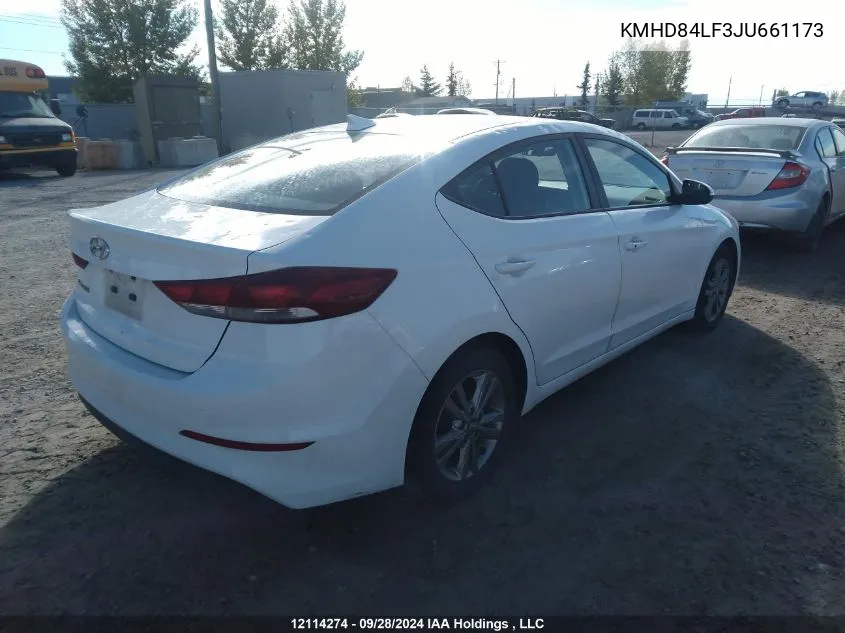 2018 Hyundai Elantra Sel/Value/Limited VIN: KMHD84LF3JU661173 Lot: 12114274