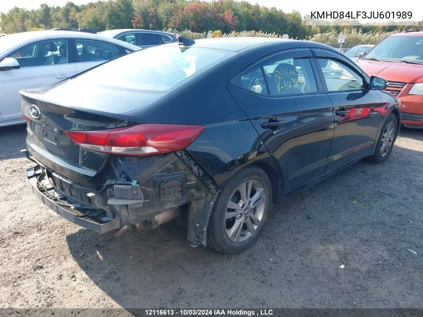 2018 Hyundai Elantra VIN: KMHD84LF3JU601989 Lot: 12116613