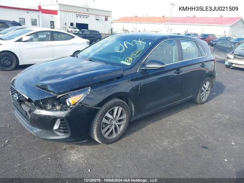 2018 Hyundai Elantra Gt VIN: KMHH35LE3JU021509 Lot: 12120579