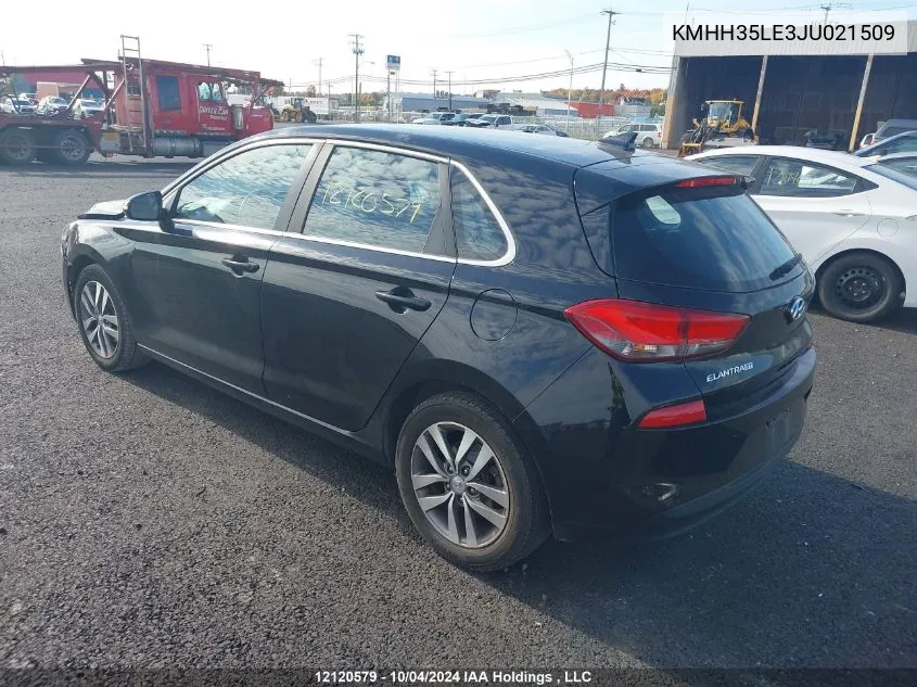 KMHH35LE3JU021509 2018 Hyundai Elantra Gt