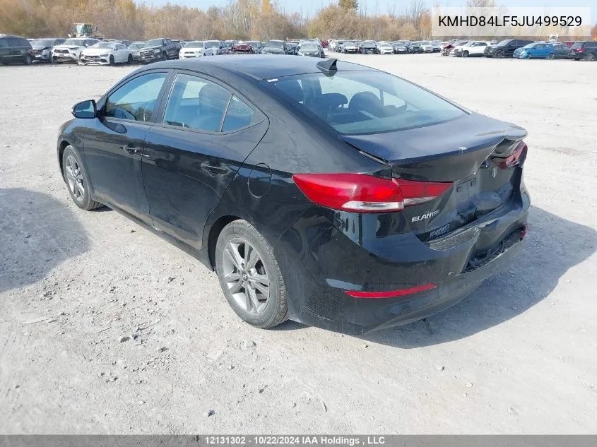 2018 Hyundai Elantra Sel/Value/Limited VIN: KMHD84LF5JU499529 Lot: 12131302