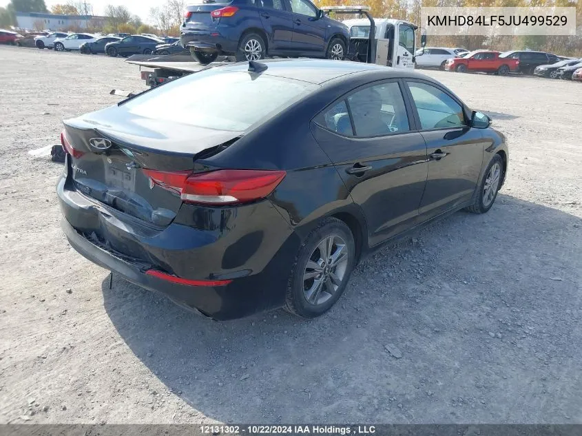 2018 Hyundai Elantra Sel/Value/Limited VIN: KMHD84LF5JU499529 Lot: 12131302