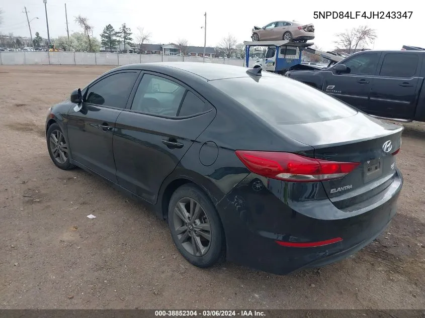 5NPD84LF4JH243347 2018 Hyundai Elantra Sel