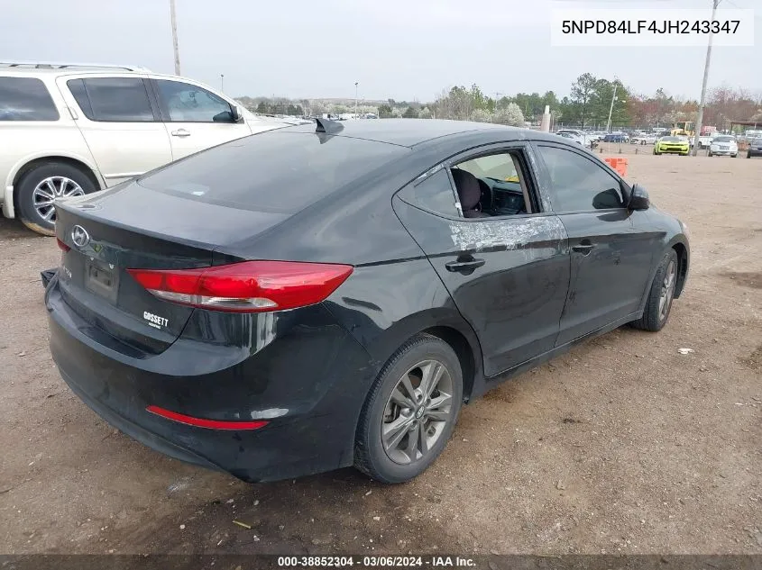 5NPD84LF4JH243347 2018 Hyundai Elantra Sel