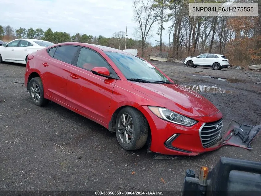 2018 Hyundai Elantra Value Edition VIN: 5NPD84LF6JH275555 Lot: 38856559