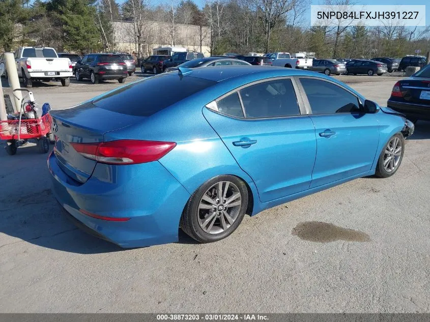 2018 Hyundai Elantra Value Edition VIN: 5NPD84LFXJH391227 Lot: 38873203