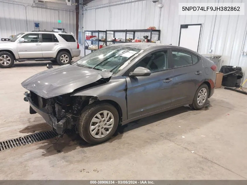 5NPD74LF9JH382862 2018 Hyundai Elantra Se