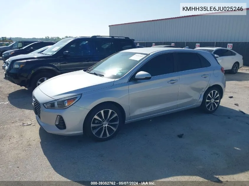 2018 Hyundai Elantra Gt VIN: KMHH35LE6JU025246 Lot: 39352762