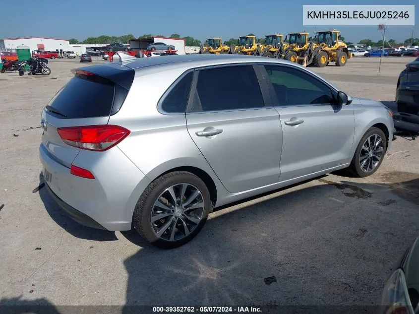 2018 Hyundai Elantra Gt VIN: KMHH35LE6JU025246 Lot: 39352762