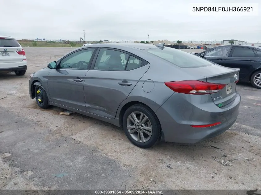 5NPD84LF0JH366921 2018 Hyundai Elantra Value Edition