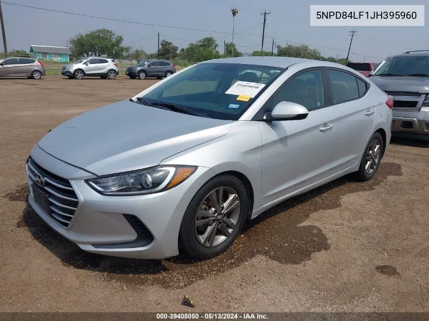 2018 Hyundai Elantra Sel VIN: 5NPD84LF1JH395960 Lot: 39405050