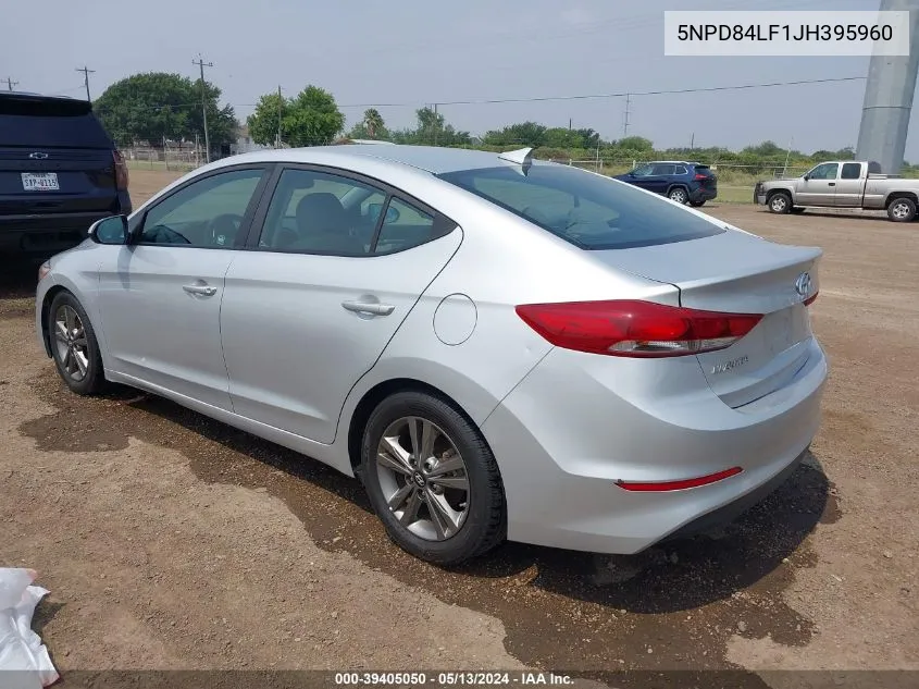 2018 Hyundai Elantra Sel VIN: 5NPD84LF1JH395960 Lot: 39405050