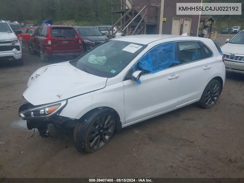 KMHH55LC4JU022192 2018 Hyundai Elantra Gt Sport