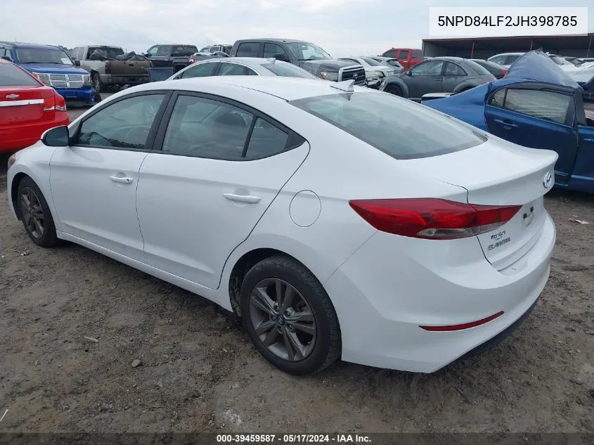 5NPD84LF2JH398785 2018 Hyundai Elantra Sel