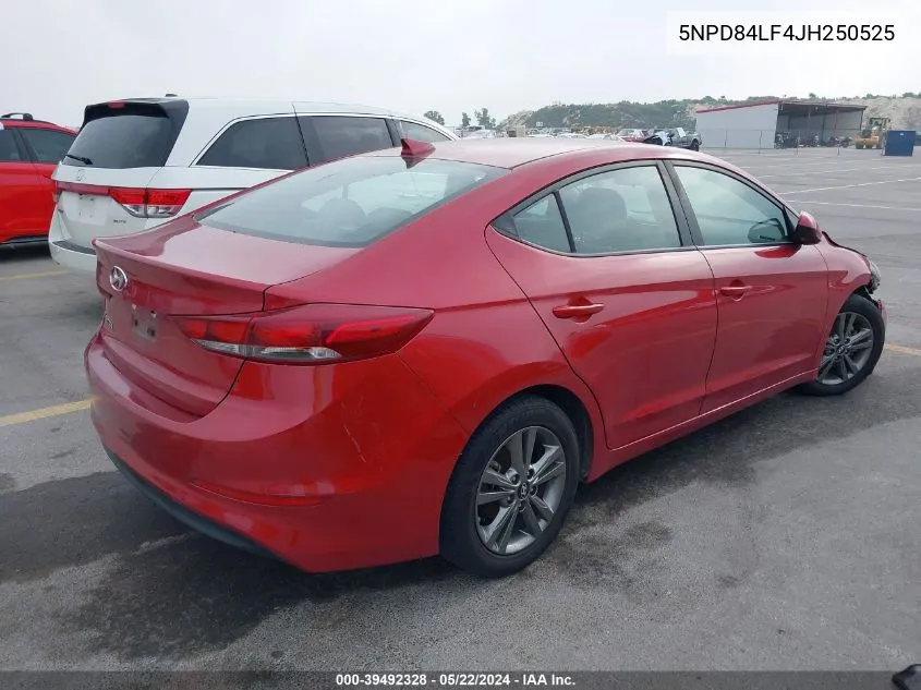 2018 Hyundai Elantra Sel VIN: 5NPD84LF4JH250525 Lot: 39492328