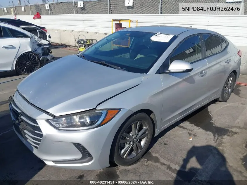 5NPD84LF0JH262476 2018 Hyundai Elantra Sel