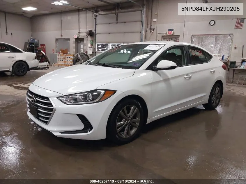 2018 Hyundai Elantra Sel VIN: 5NPD84LFXJH290205 Lot: 40257119