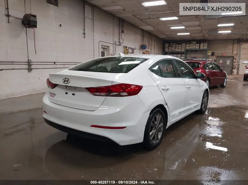 2018 Hyundai Elantra Sel VIN: 5NPD84LFXJH290205 Lot: 40257119