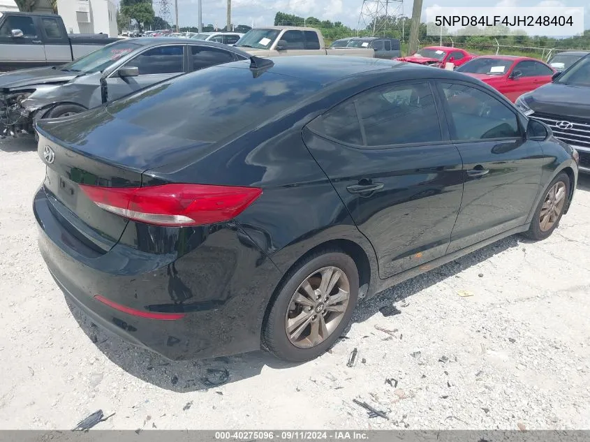 5NPD84LF4JH248404 2018 Hyundai Elantra Sel