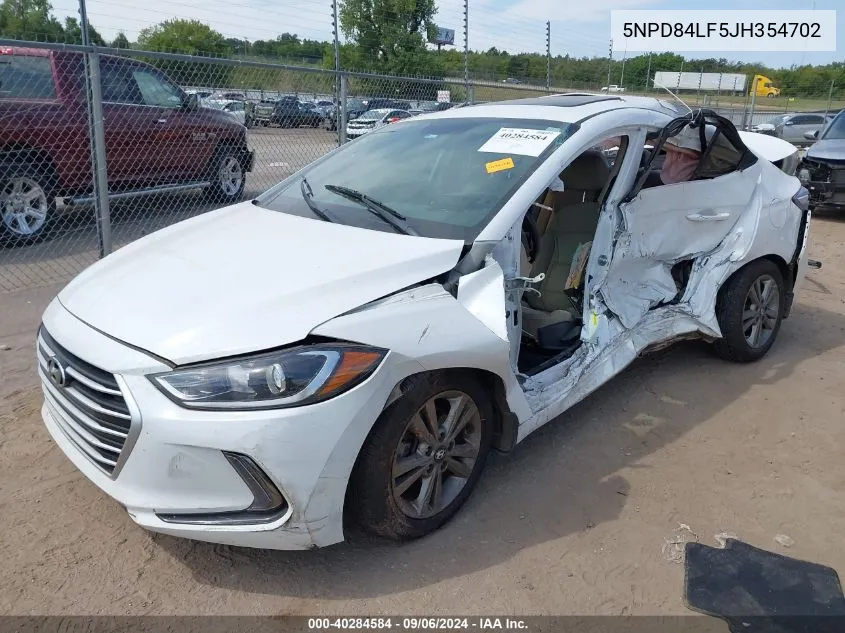 5NPD84LF5JH354702 2018 Hyundai Elantra Value Edition