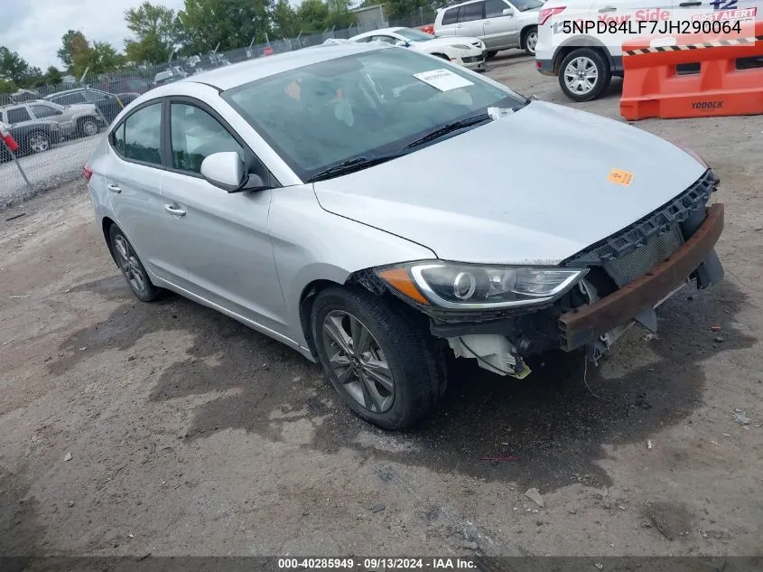 2018 Hyundai Elantra Sel VIN: 5NPD84LF7JH290064 Lot: 40285949