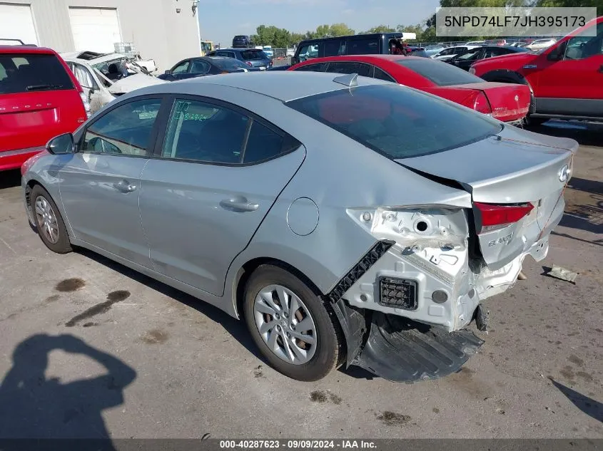 2018 Hyundai Elantra Se VIN: 5NPD74LF7JH395173 Lot: 40287623