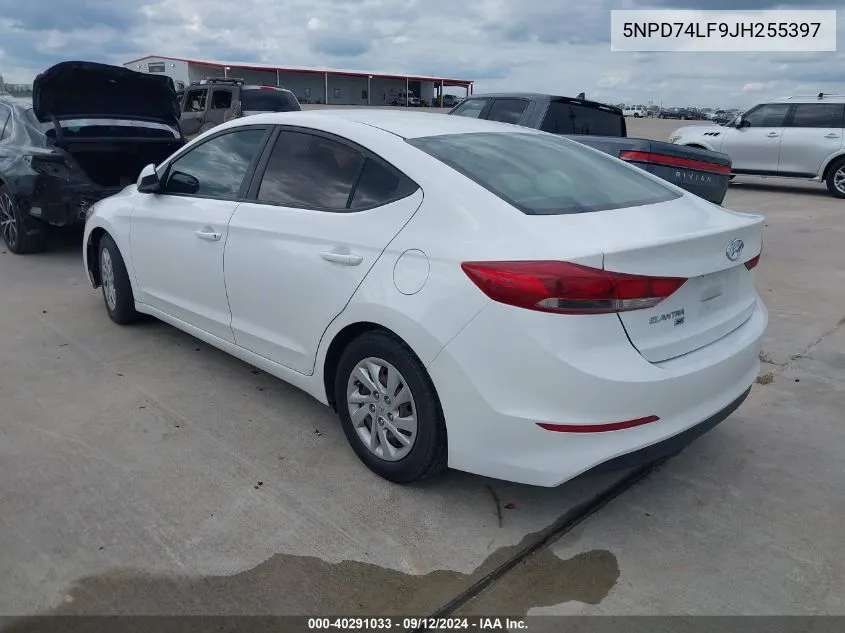 5NPD74LF9JH255397 2018 Hyundai Elantra Se