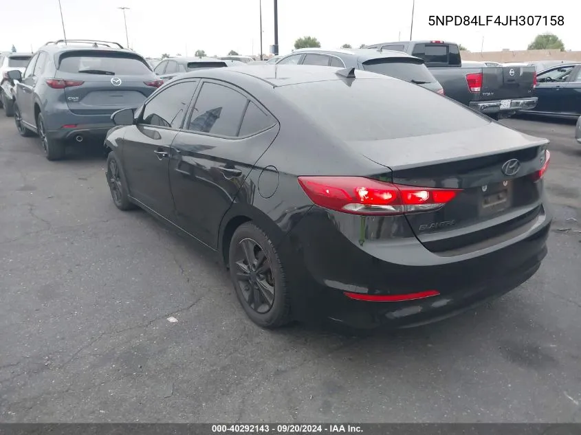 5NPD84LF4JH307158 2018 Hyundai Elantra Sel