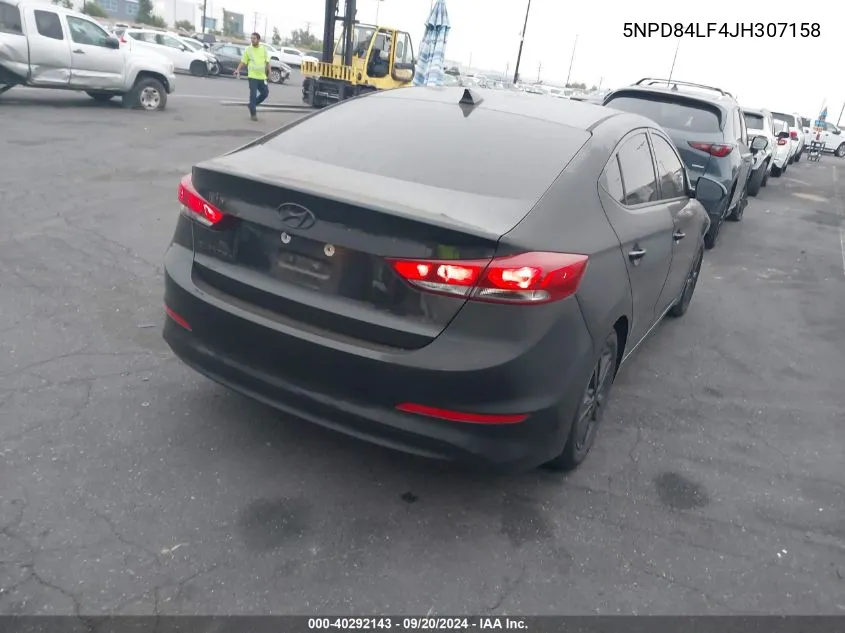 5NPD84LF4JH307158 2018 Hyundai Elantra Sel