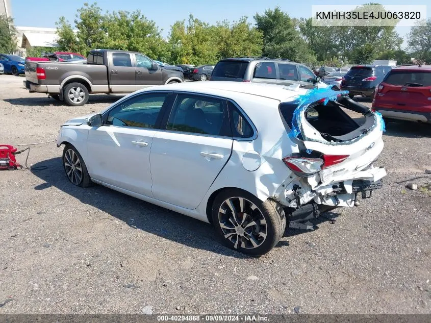 KMHH35LE4JU063820 2018 Hyundai Elantra Gt