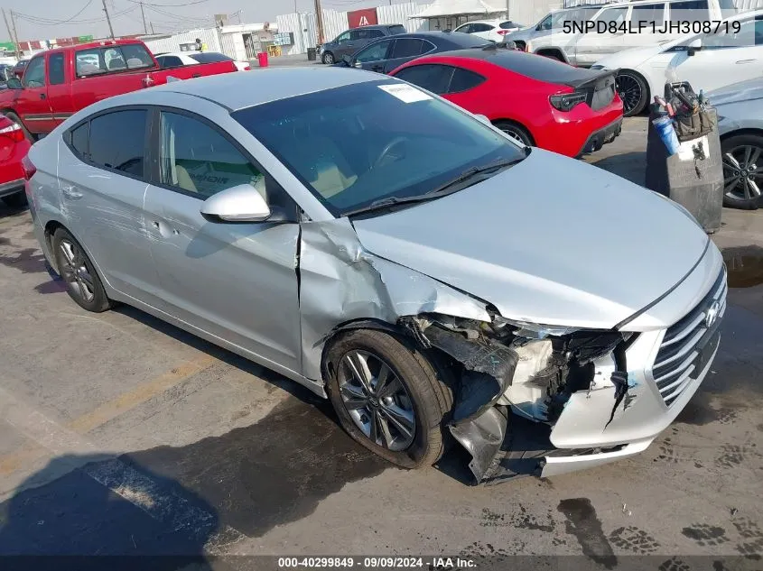 2018 Hyundai Elantra Sel VIN: 5NPD84LF1JH308719 Lot: 40299849