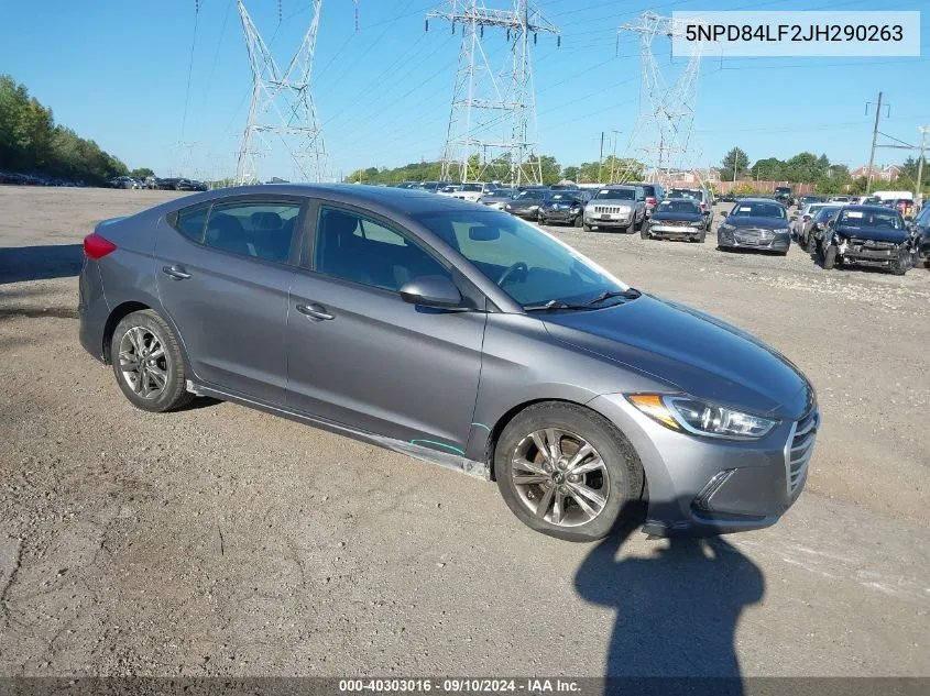 2018 Hyundai Elantra Sel/Value/Limited VIN: 5NPD84LF2JH290263 Lot: 40303016