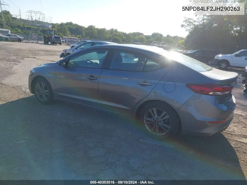 5NPD84LF2JH290263 2018 Hyundai Elantra Sel/Value/Limited