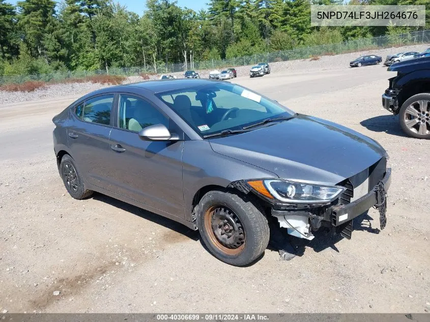 2018 Hyundai Elantra Se VIN: 5NPD74LF3JH264676 Lot: 40306699