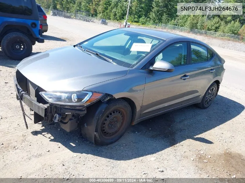 5NPD74LF3JH264676 2018 Hyundai Elantra Se