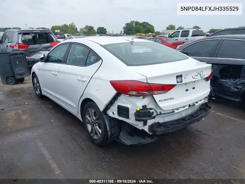 2018 Hyundai Elantra Sel Automati Sel VIN: 5NPD84LFXJH335529 Lot: 40311188