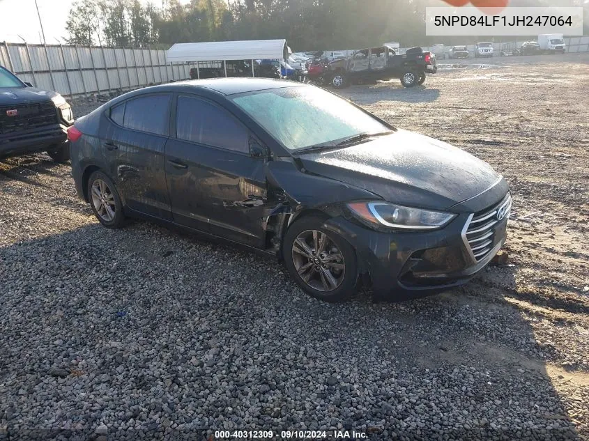 2018 Hyundai Elantra Sel/Value/Limited VIN: 5NPD84LF1JH247064 Lot: 40312309