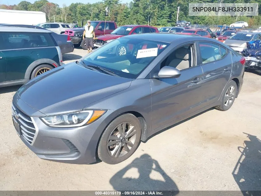 5NPD84LF8JH333911 2018 Hyundai Elantra Sel